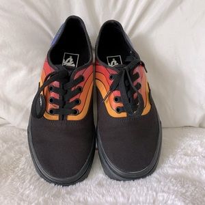 Vans refract rainbow shoes black